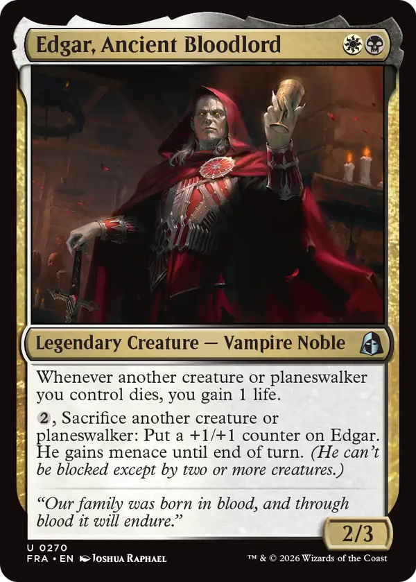 Edgar, Ancient Bloodlord (FRA) (Pre-Order)