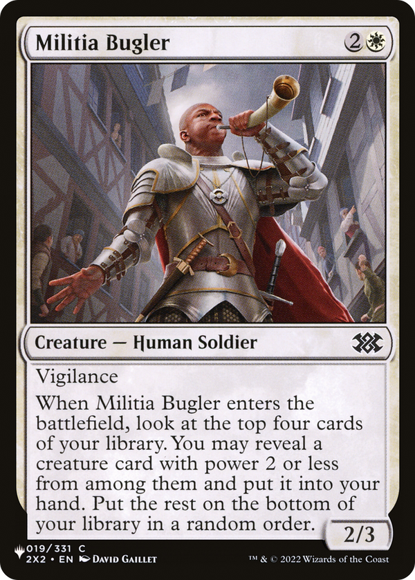 Militia Bugler - 2X2 Reprint (PLST)