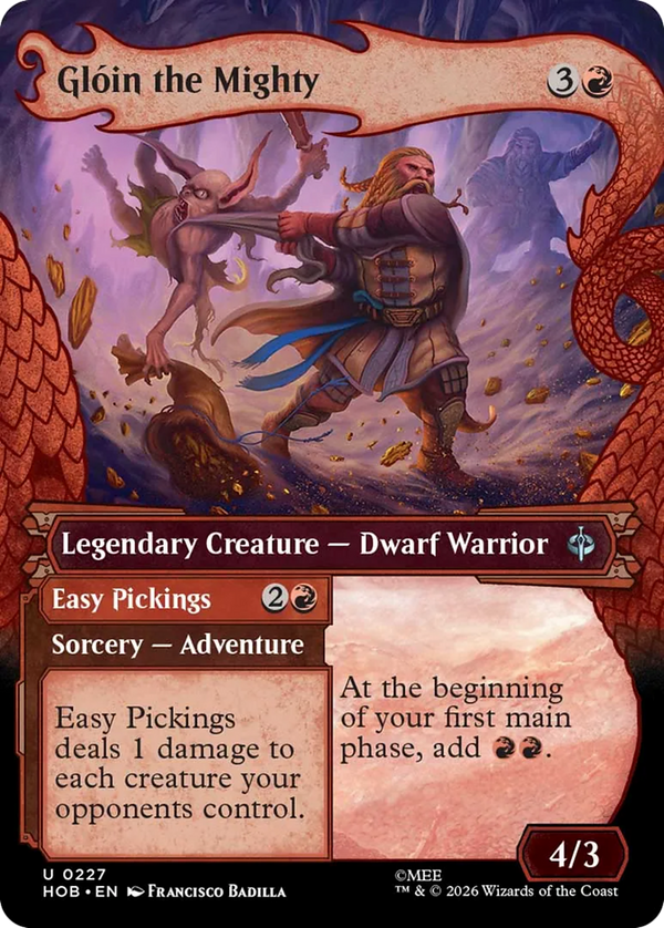 Glóin the Mighty // Easy Pickings - Dragon Hoard Frame (HOB)