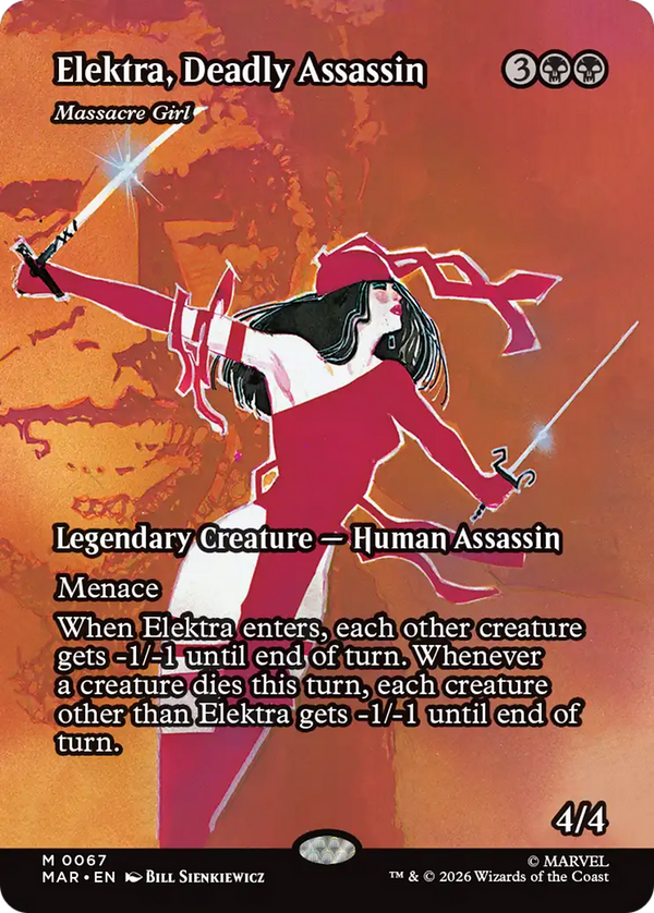 Elektra, Deadly Asssassin // Massacre Girl - Source Material Showcase (MAR) (Pre-Order)