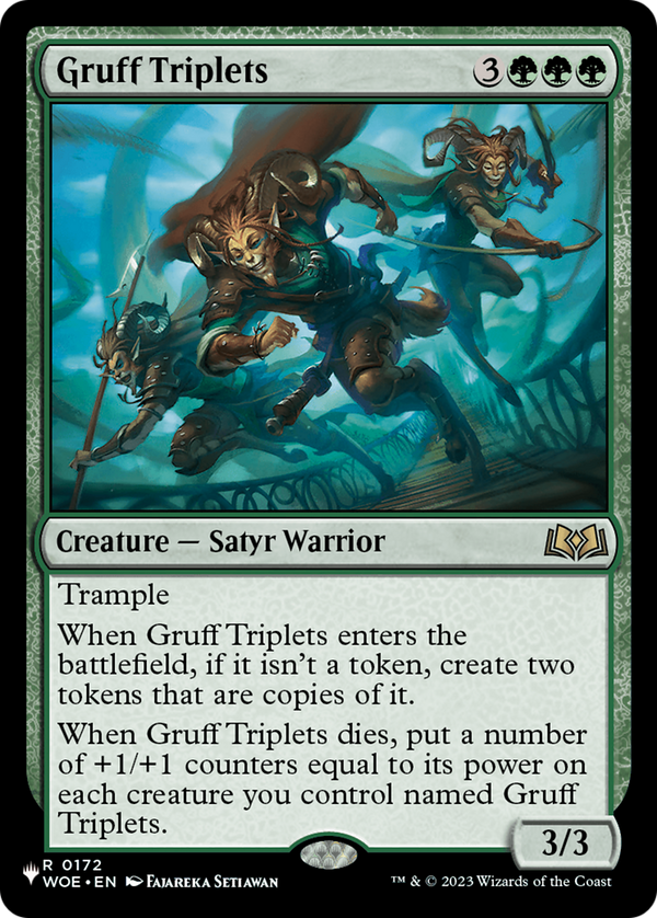 Gruff Triplets - WOE Reprint (PLST)