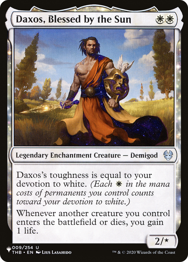 Daxos, Blessed by the Sun - THB Reprint (009) (PLST)