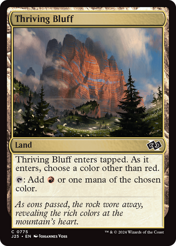 Thriving Bluff (J25)