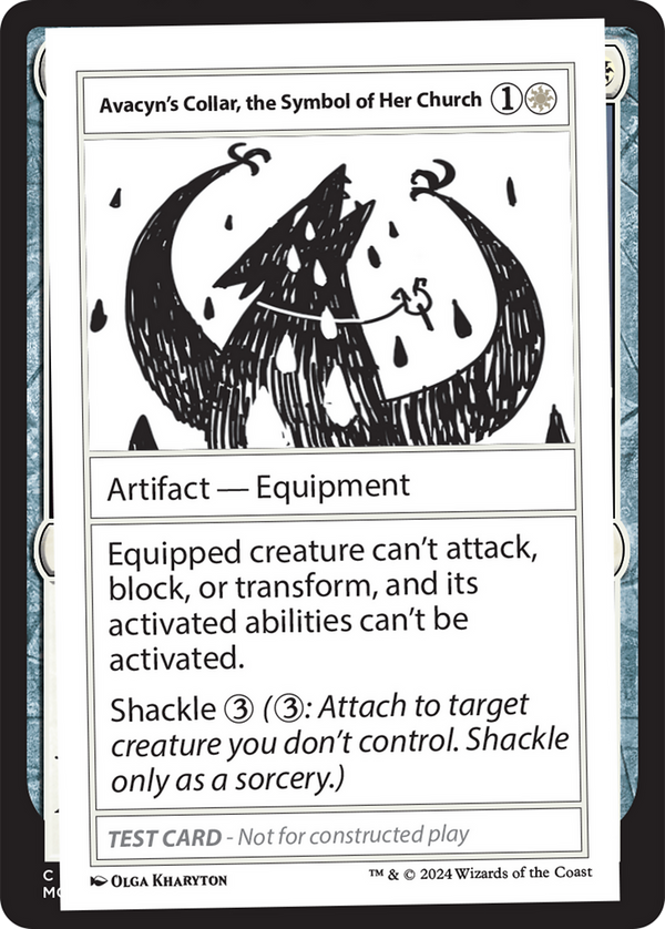 Avacyn's Collar, the Symbol of Her Church - Test Card (MB2)