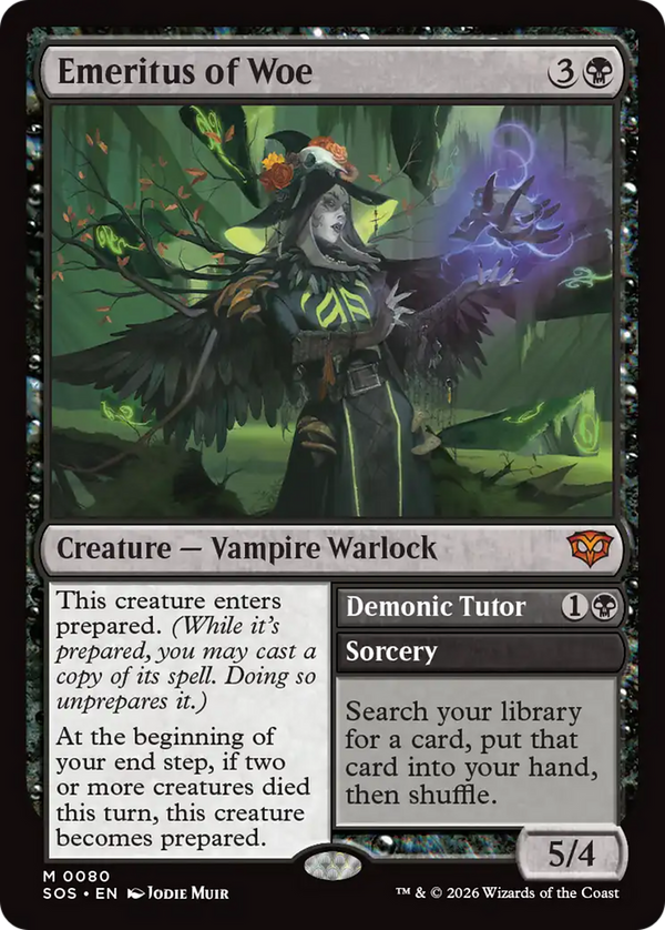 Emeritus of Woe // Demonic Tutor (SOS)