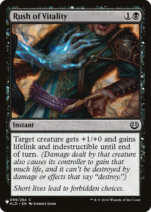 Rush of Vitality - KLD Reprint (PLST)