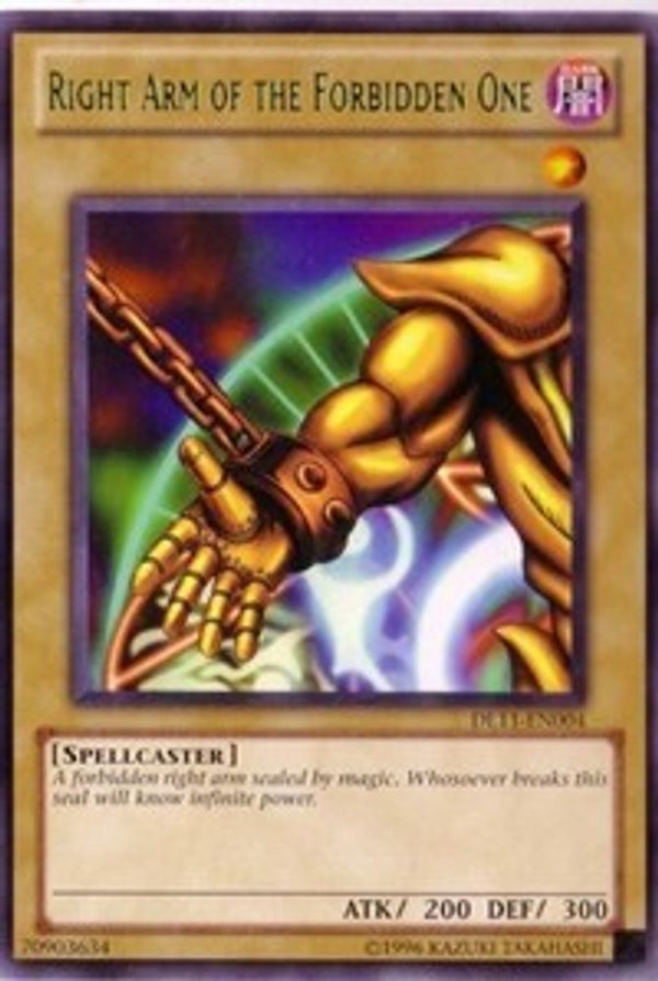 Right Arm of the Forbidden One (Green) - DL11-EN004 - Rare
