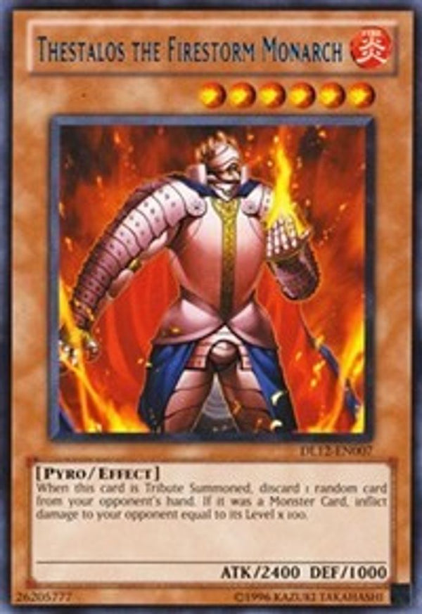 Thestalos the Firestorm Monarch (Blue) - DL12-EN007 - Rare