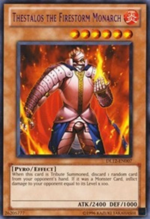 Thestalos the Firestorm Monarch (Purple) - DL12-EN007 - Rare
