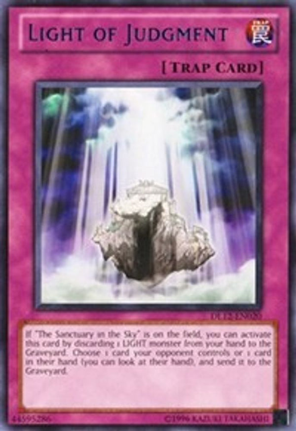 Light of Judgment (Blue) - DL12-EN020 - Rare