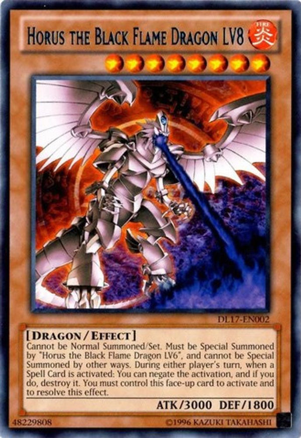 Horus the Black Flame Dragon LV8 (Blue) - DL17-EN002 - Rare