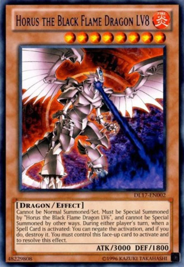 Horus the Black Flame Dragon LV8 (Purple) - DL17-EN002 - Rare