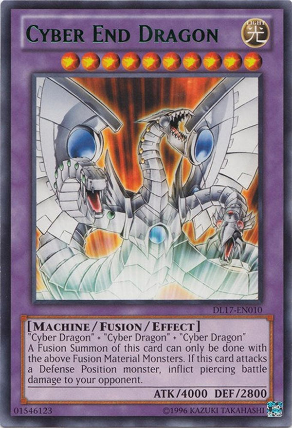 Cyber End Dragon (Green) - DL17-EN010 - Rare