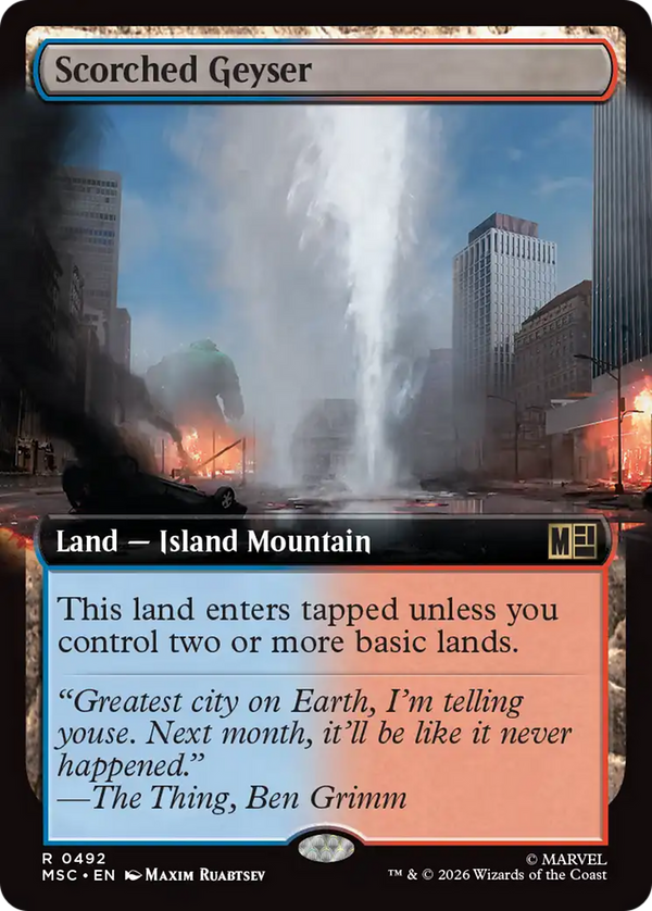 Scorched Geyser - Extended Art (MSC) (Pre-Order)