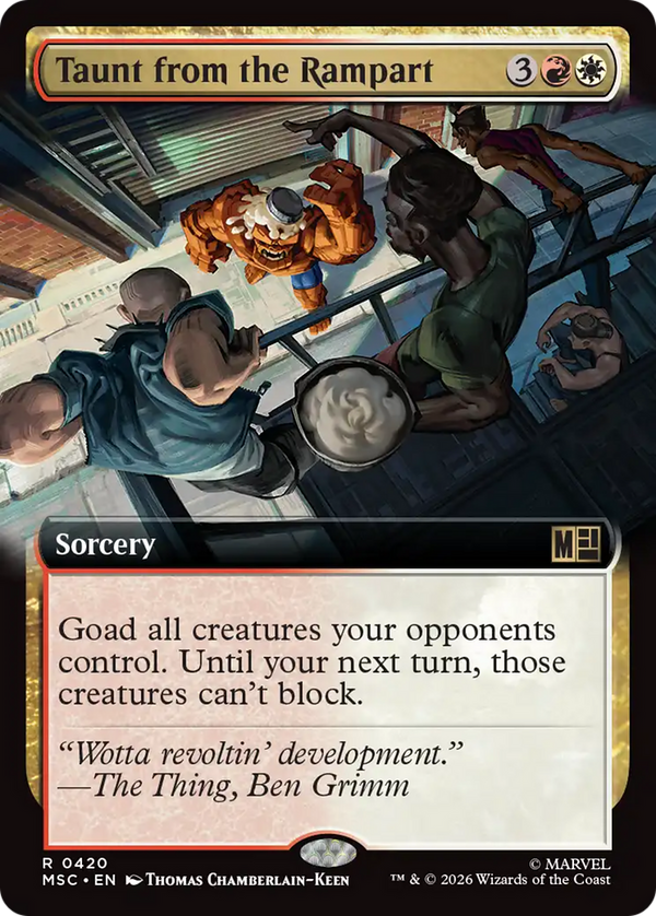 Taunt from the Rampart - Extended Art (MSC) (Pre-Order)