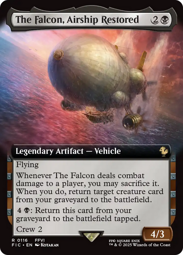 The Falcon, Airship Restored - Extended Art (FIC)