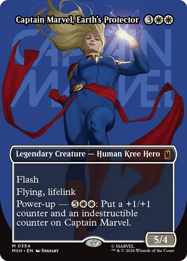 Captain Marvel, Earth's Protector - Logo Showcase (MSH) (Pre-Order)