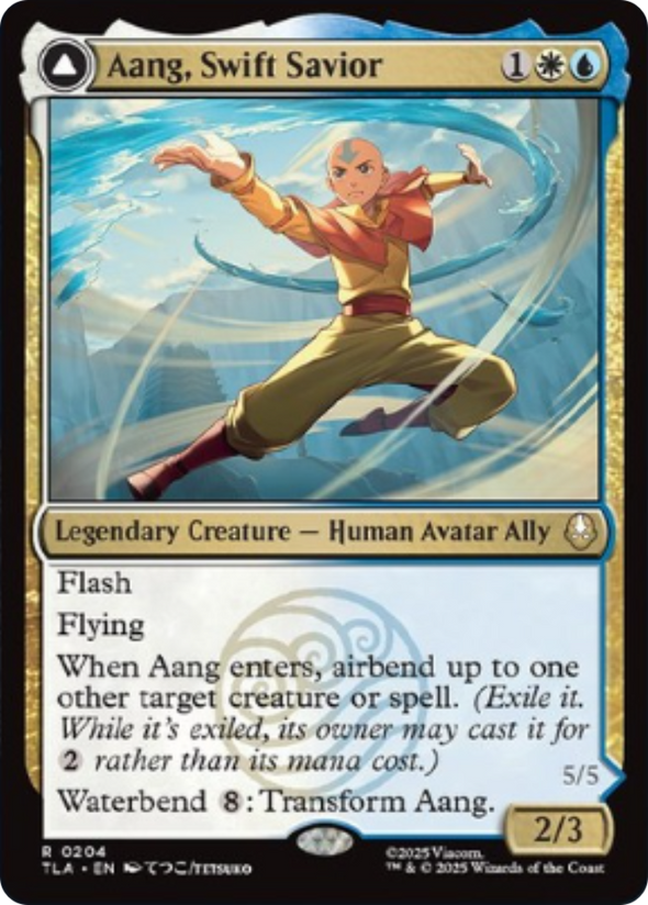 Aang, Swift Savior // Aang and La, Ocean's Fury (TLA)