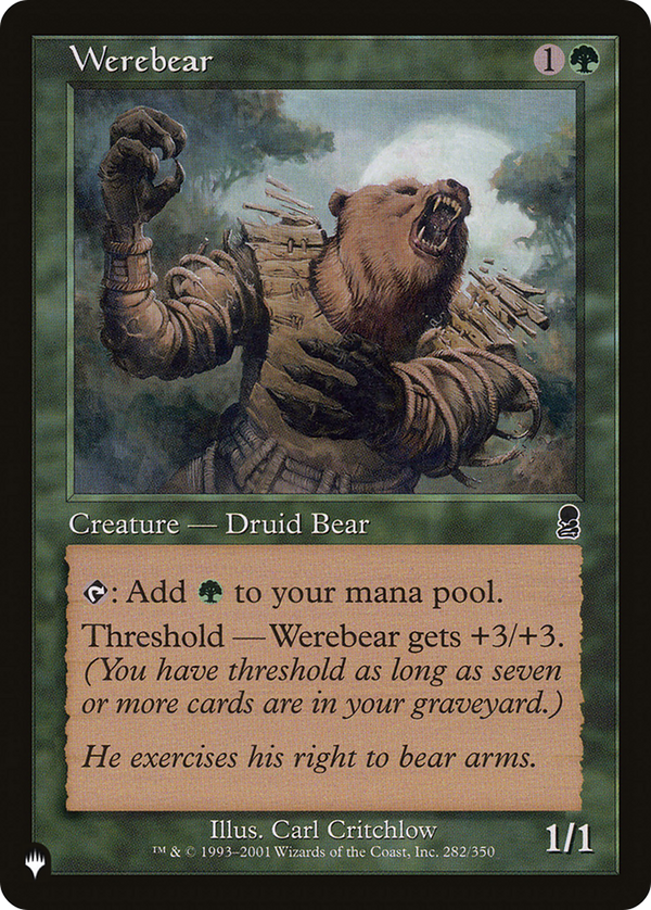 Werebear - ODY Reprint (PLST)