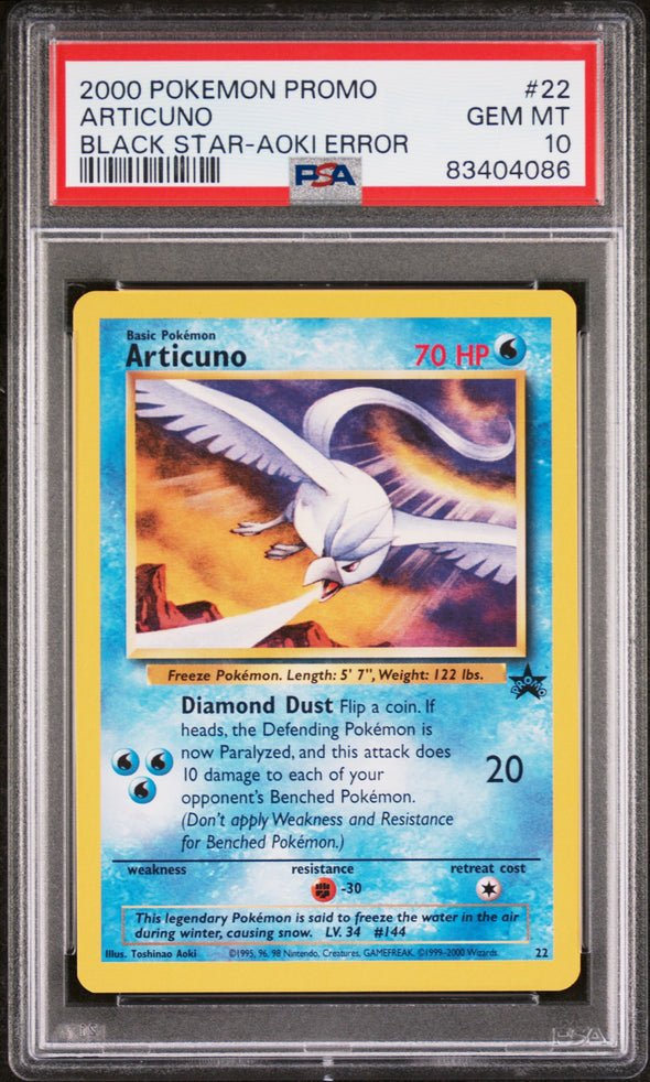 Articuno - Aoki Error - Promo - GEM MINT 10