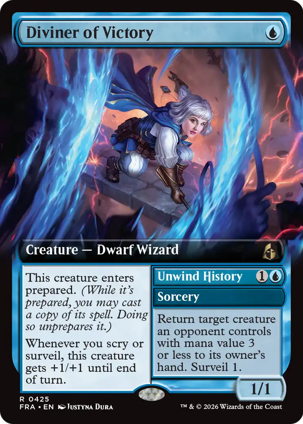 Diviner of Victory // Unwind History - Extended Art (FRA)