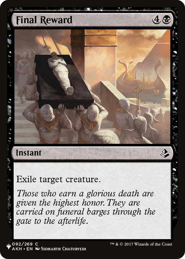 Final Reward - AKH Reprint (PLST)