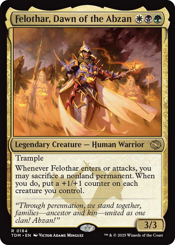 Felothar, Dawn of the Abzan (TDM)