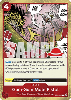 Gum-Gum Mole Pistol (Luffy Deck) (LT-01 Reprint) - ST21-017 - Common