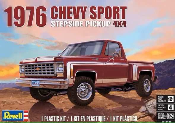 Revell - 1976 Chevy Sport Stepside Pickup 4x4 1/24 [85-4486]