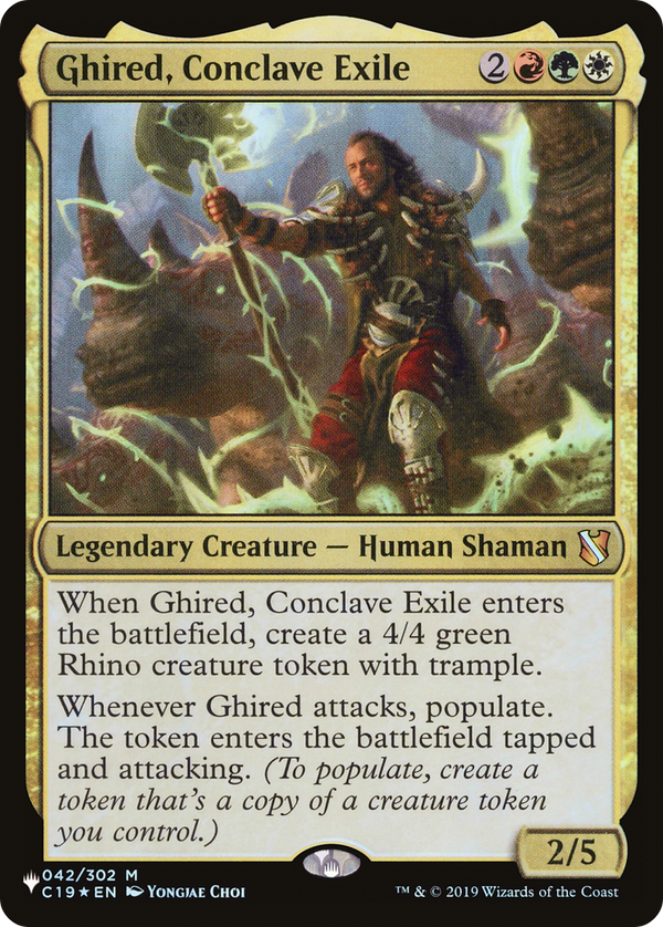 Ghired, Conclave Exile - C19 Reprint (PLST)