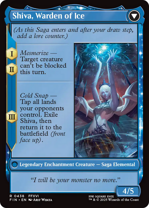Jill, Shiva's Dominant // Shiva, Warden of Ice - Extended Art (FIN)