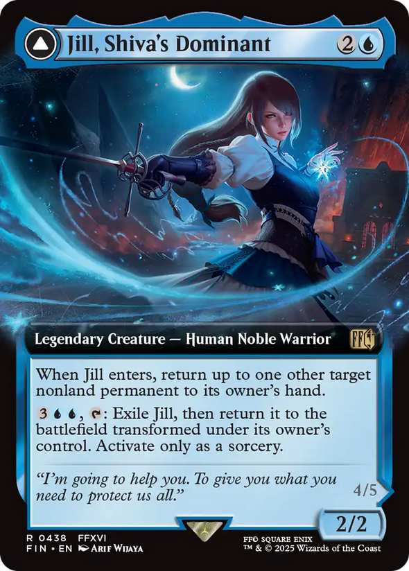 Jill, Shiva's Dominant // Shiva, Warden of Ice - Extended Art (FIN)