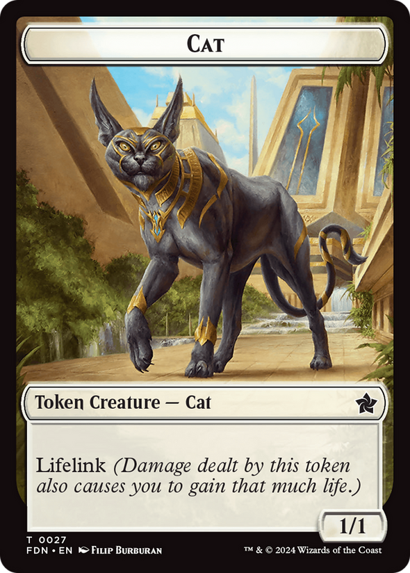 Cat // Phyrexian Goblin Token (TFDN)
