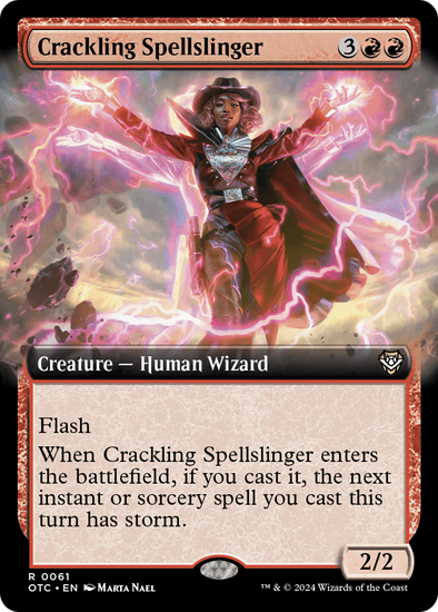 Crackling Spellslinger - Extended Art (OTC)