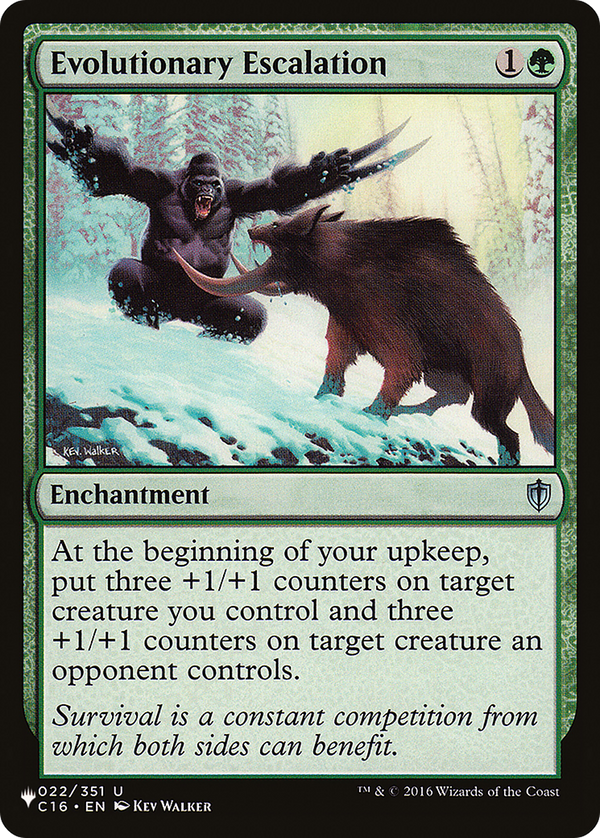 Evolutionary Escalation - C16 Reprint (PLST)