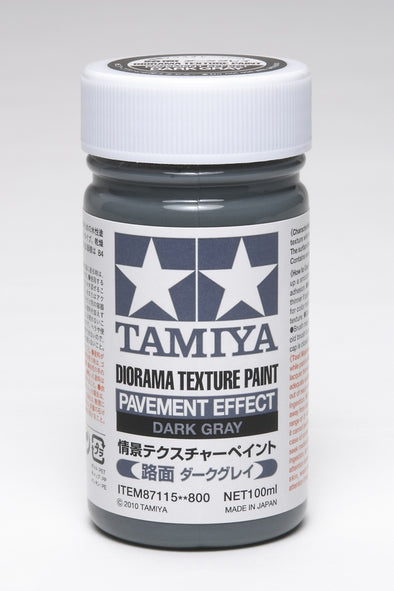 Tamiya - Diorama Texture Paint - Pavement Effect: Dark Gray (100ml) [87115]