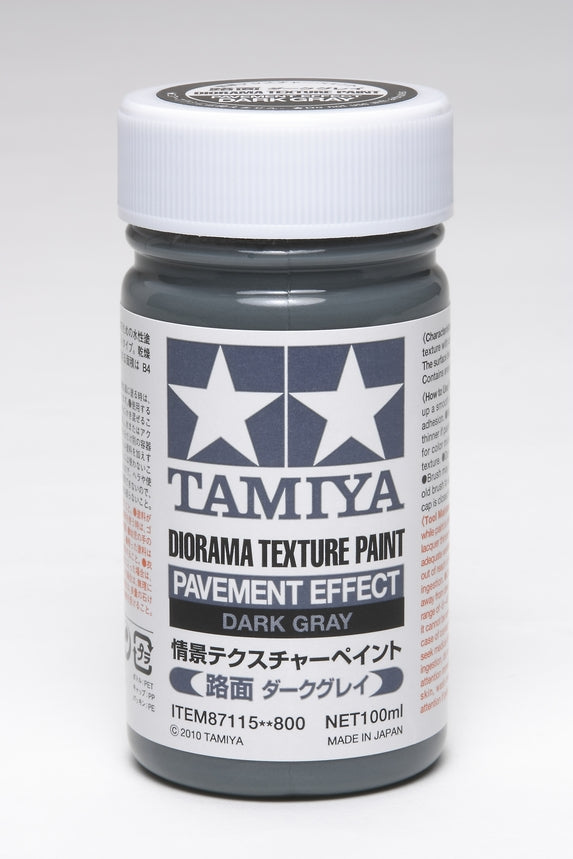 Tamiya - Diorama Texture Paint - Pavement Effect: Dark Gray (100ml) [87115]