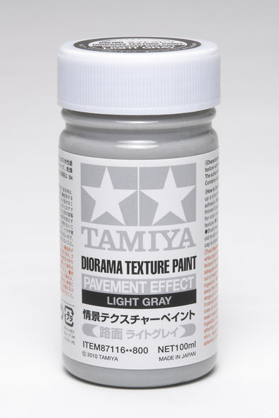 Tamiya - Diorama Texture Paint - Pavement Effect: Light Gray (100ml) [87116]