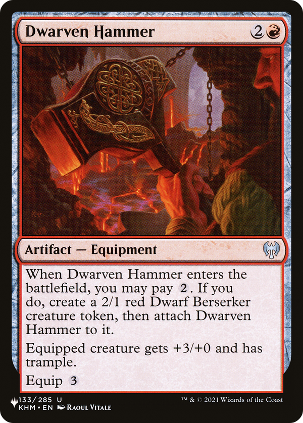 Dwarven Hammer - KHM Reprint (PLST)