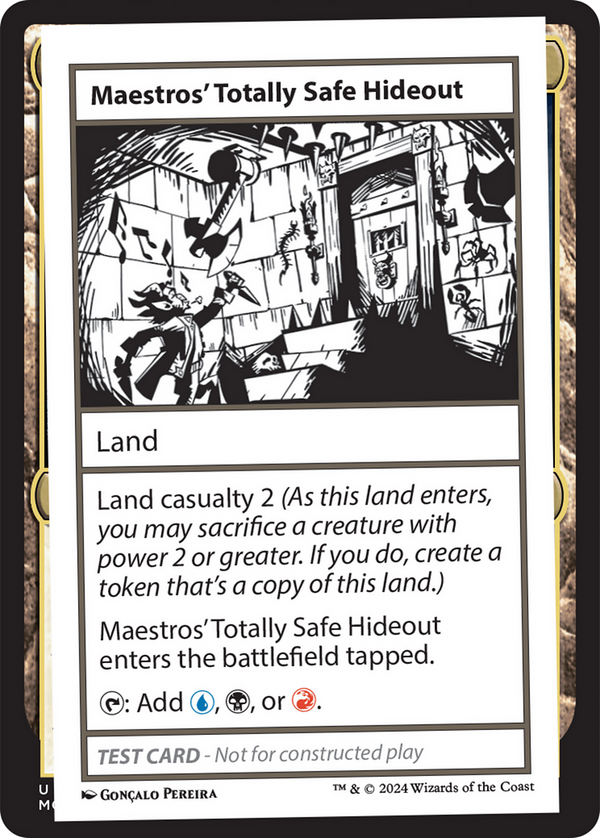Maestros' Totally Safe Hideout - Test Card (MB2)