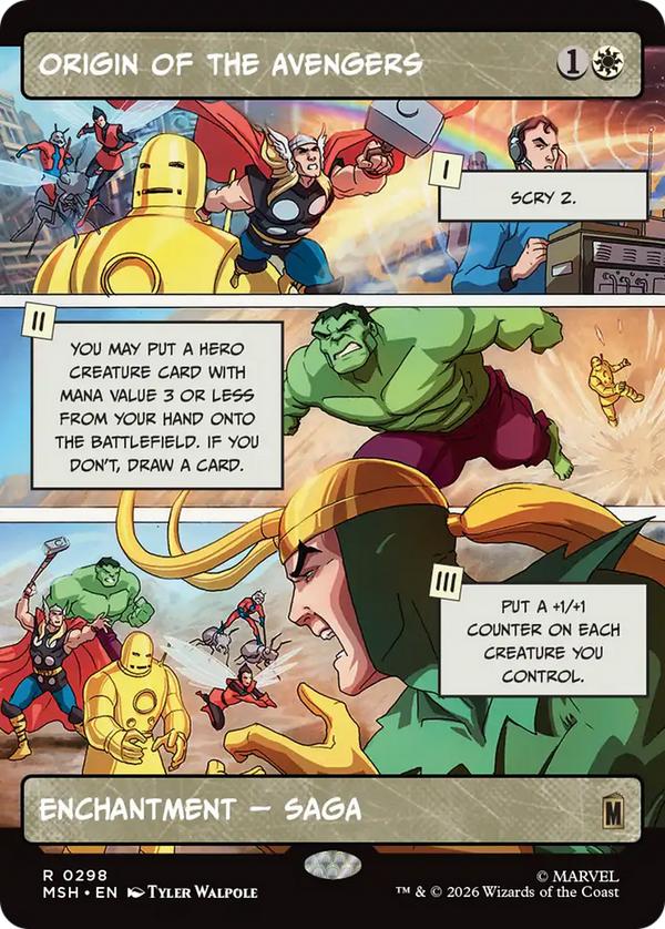 Origin of the Avengers - Panel Showcase (MSH) (Pre-Order)