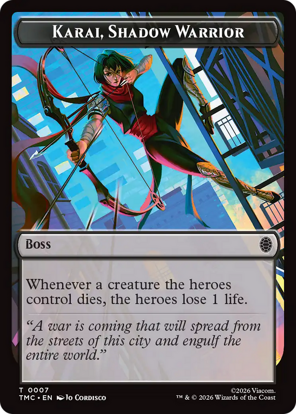 Karai, Shadow Warrior Token (TTMC)