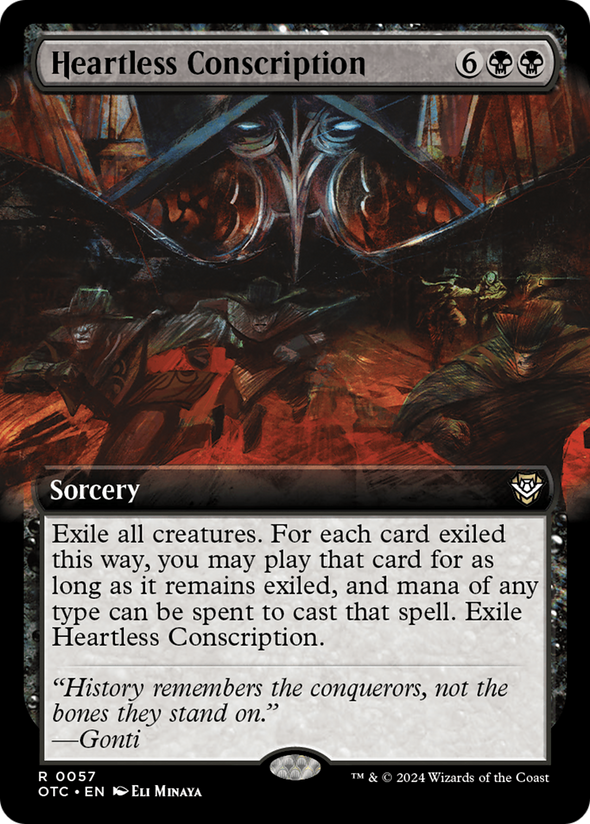 Heartless Conscription - Extended Art (OTC)