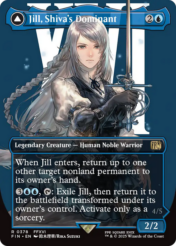 Jill, Shiva's Dominant // Shiva, Warden of Ice - Borderless (FIN)