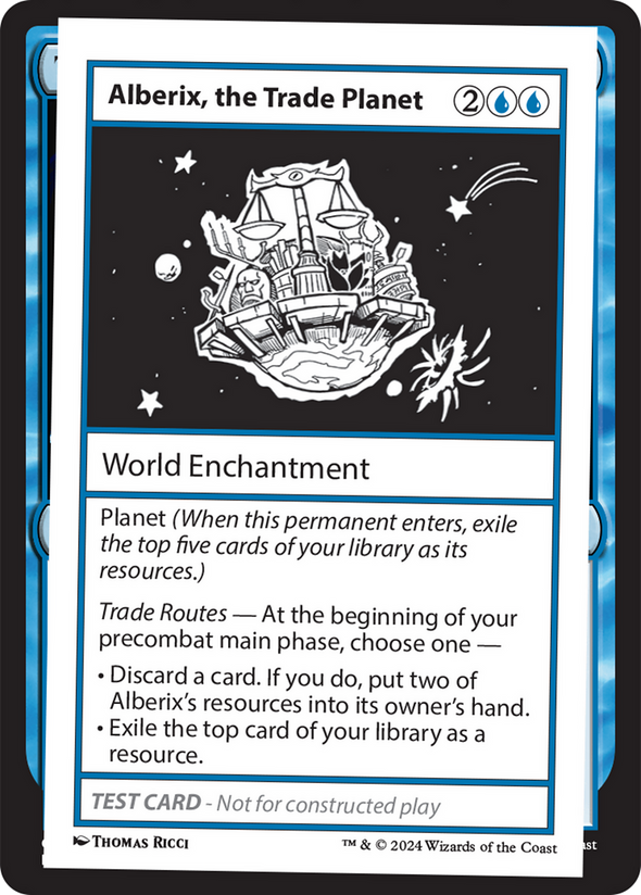 Alberix, the Trade Planet - Test Card (MB2)