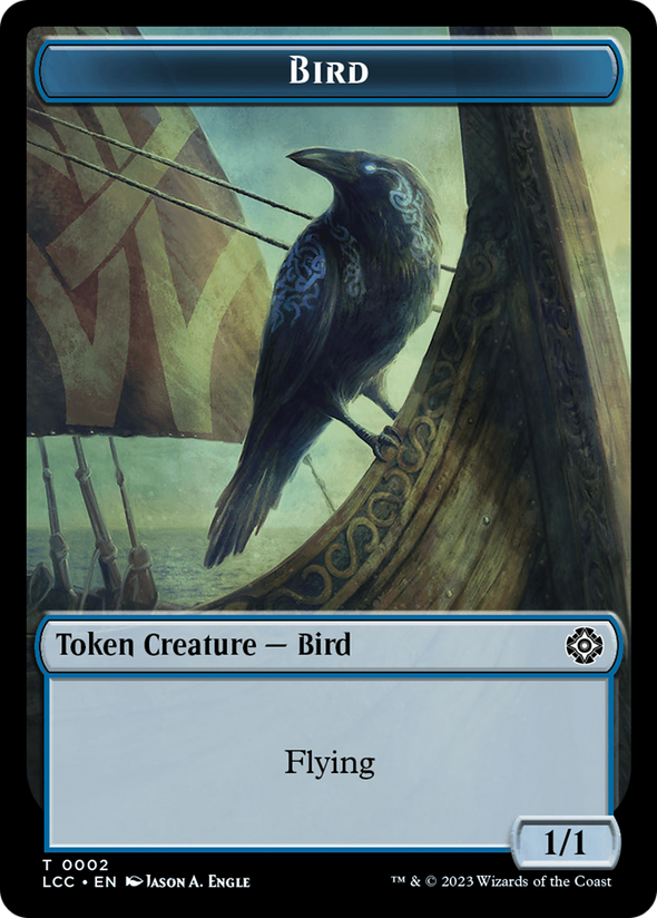 Bird // Merfolk (003) Token (TLCC)