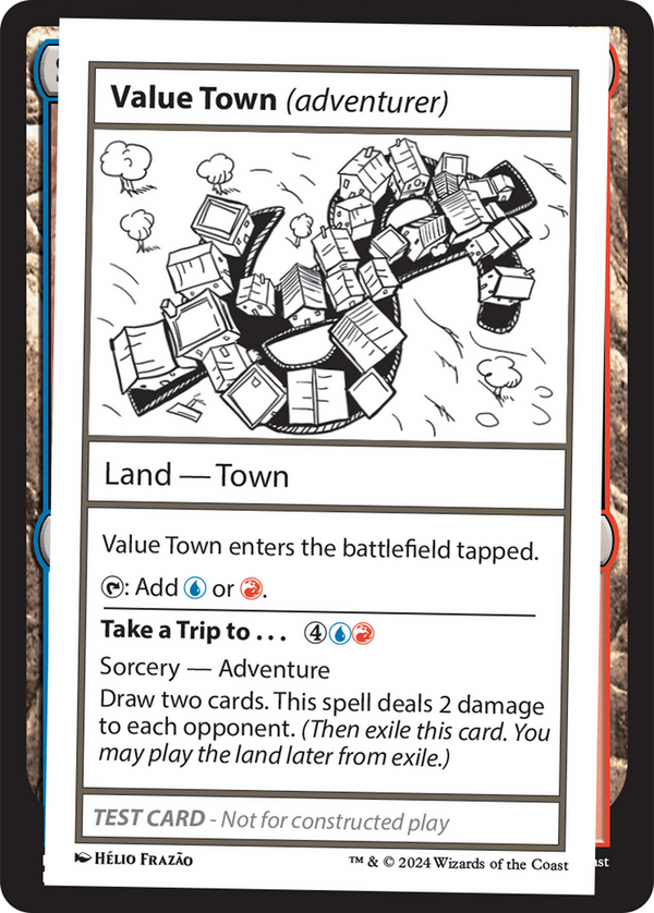 Value Town // Take a Trip to... - Test Card (MB2)
