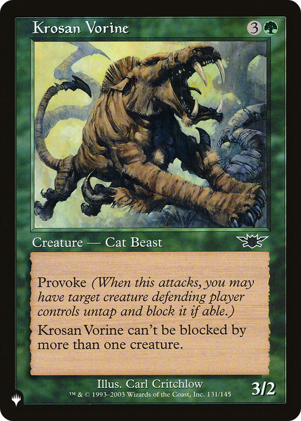 Krosan Vorine - LGN Reprint (PLST)