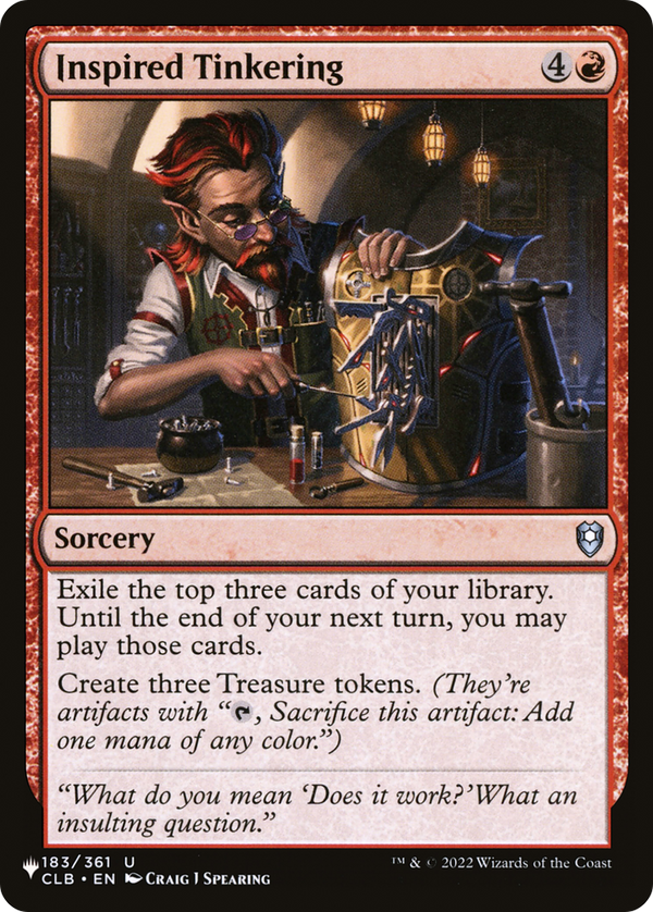Inspired Tinkering - CLB Reprint (PLST)