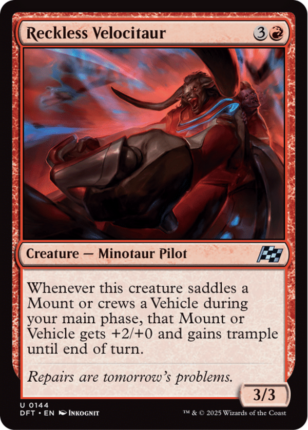 Reckless Velocitaur (DFT)